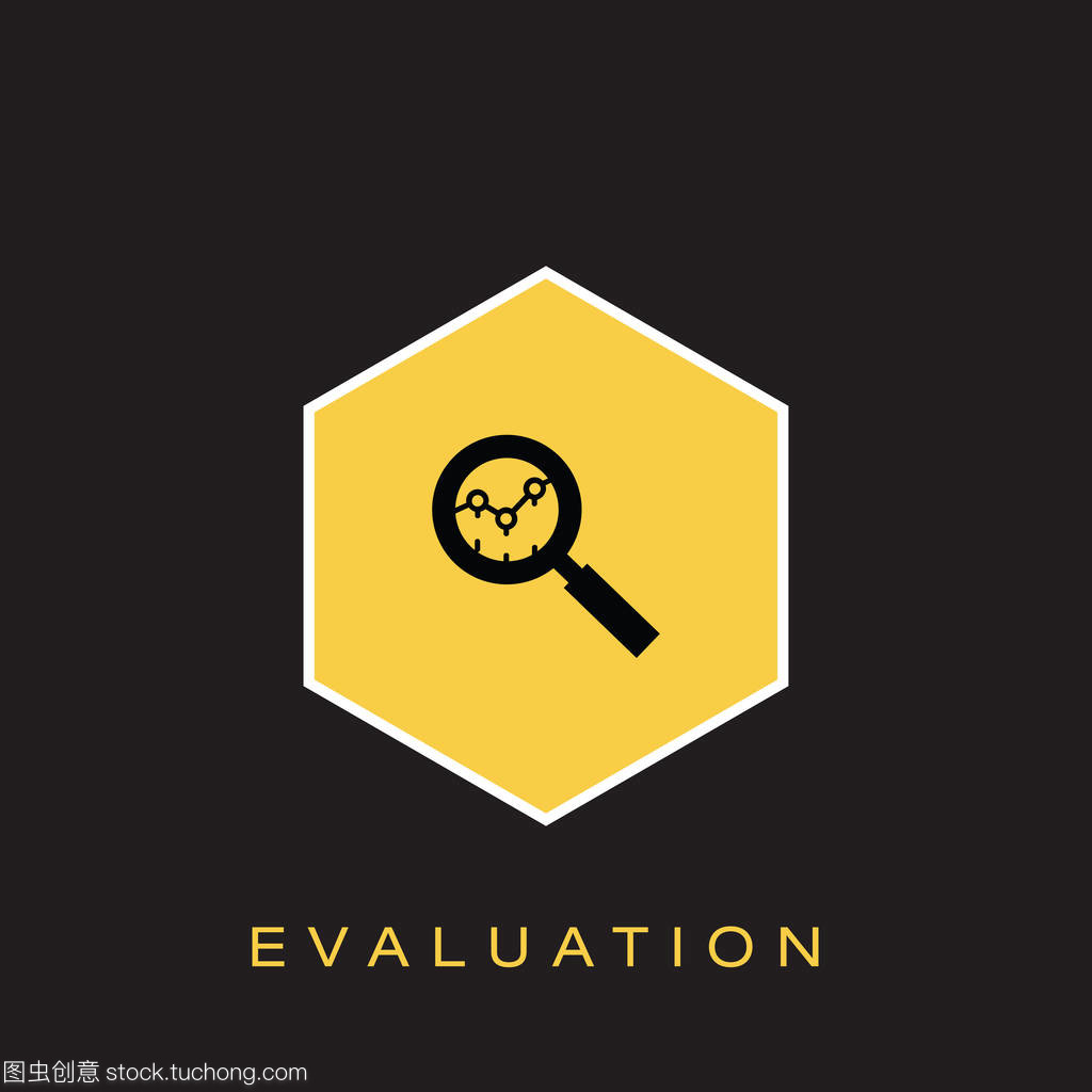 評估圖標。矢量插圖